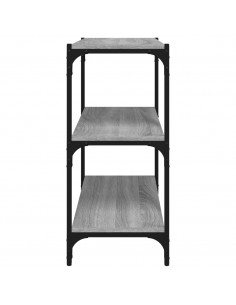 Libreria grigio sonoma 60x33x70,5cm Legno Multistrato e Acciaio
