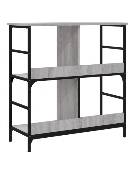 Libreria Grigio Sonoma 78,5x33x82 cm in Legno Multistrato