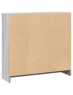 Libreria Grigio Sonoma 80x24x76 cm in Legno Multistrato