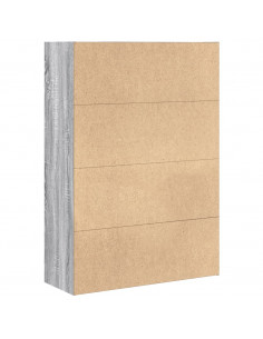 Libreria Grigio Sonoma 80x30x114 cm in Legno Multistrato