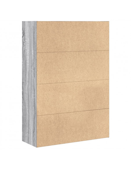 Libreria Grigio Sonoma 80x30x114 cm in Legno Multistrato