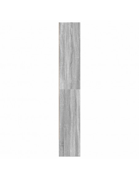 Libreria Grigio Sonoma 80x30x189 cm in Legno Multistrato