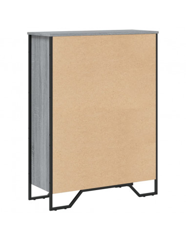 Libreria Grigio Sonoma 80x31x106 cm in Legno Multistrato