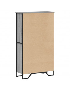 Libreria Grigio Sonoma 80x31x137,5 cm in Legno Multistrato