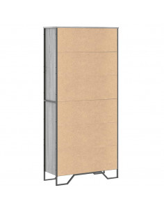 Libreria Grigio Sonoma 80x31x169 cm in Truciolato