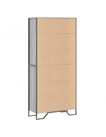 Libreria Grigio Sonoma 80x31x169 cm in Truciolato