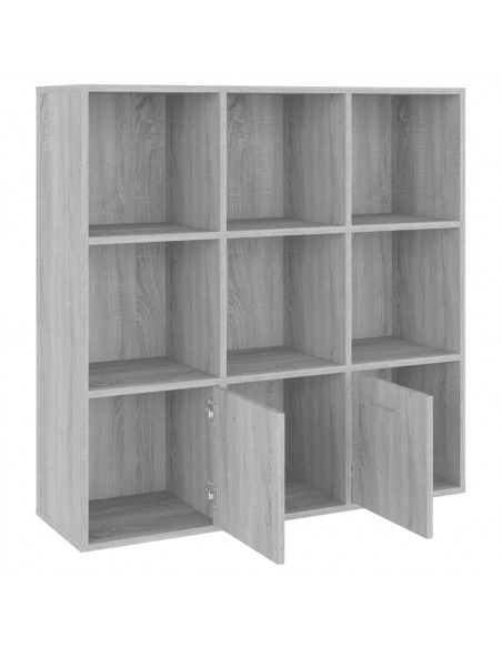 Libreria Grigio Sonoma 98x30x98 cm