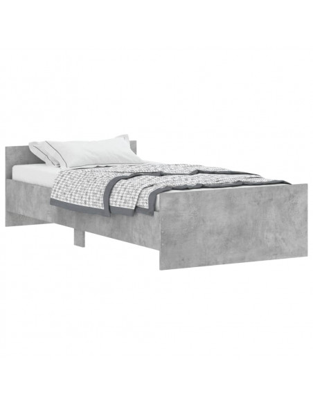 Giroletto Grigio Cemento 90x190 cm in Legno Multistrato