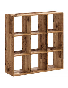 Libreria Legno Antico 102x32x102 cm in Legno Multistrato