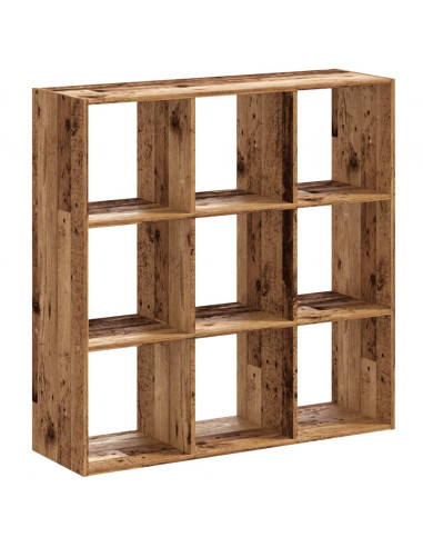 Libreria Legno Antico 102x32x102 cm in Legno Multistrato