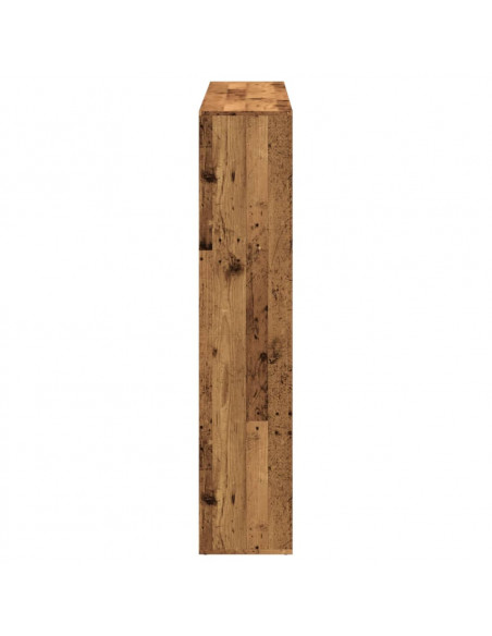 Libreria Legno Antico 137,5x29x137,5 cm in Legno Multistrato