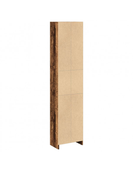 Libreria Legno Antico 40x24x176 cm in Legno Multistrato