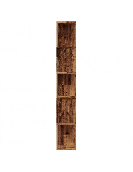 Libreria Legno Antico 45x24x159 cm in Legno Multistrato