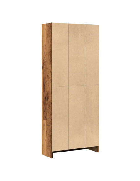 Libreria Legno Antico 60x24x143 cm in Legno Multistrato