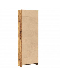 Libreria Legno Antico 60x24x176 cm in Legno Multistrato