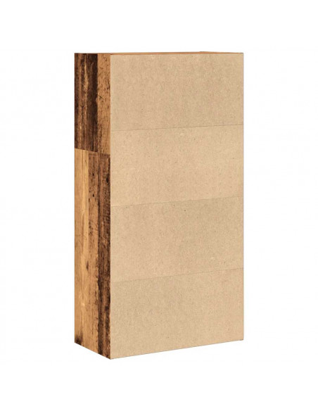 Libreria Legno Antico 60x30x114 cm in Legno Multistrato