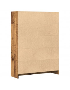 Libreria Legno Antico 80x24x109 cm in Legno Multistrato