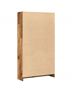 Libreria Legno Antico 80x24x143 cm in Legno Multistrato