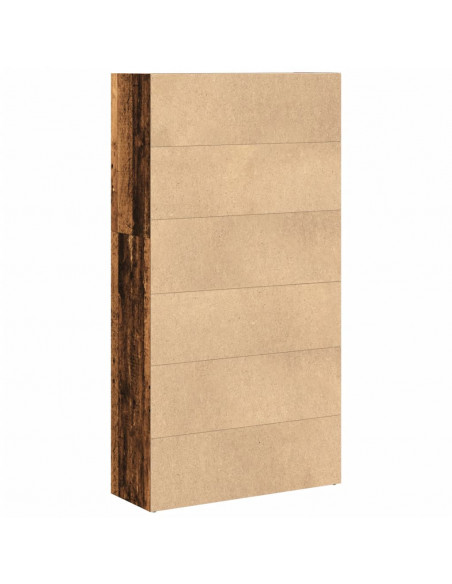 Libreria Legno Antico 80x30x152 cm in Legno Multistrato