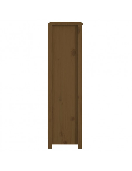 Libreria Marrone Miele 50x35x125,5 cm in Legno Massello di Pino