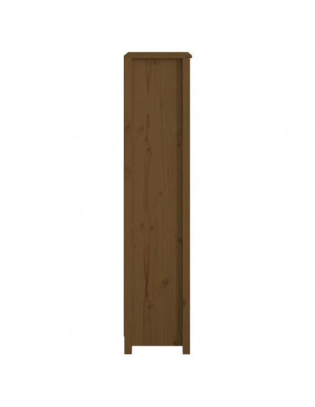 Libreria Marrone Miele 50x35x154 cm in Legno Massello di Pino