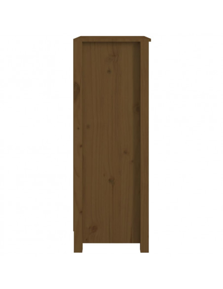 Libreria Marrone Miele 50x35x97 cm in Legno Massello di Pino