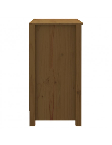 Libreria Marrone Miele 80x35x68 cm in Legno Massello di Pino
