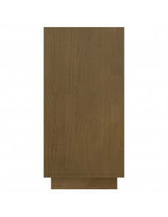 Libreria Marrone Miele 80x35x71 cm in Legno Massello di Pino