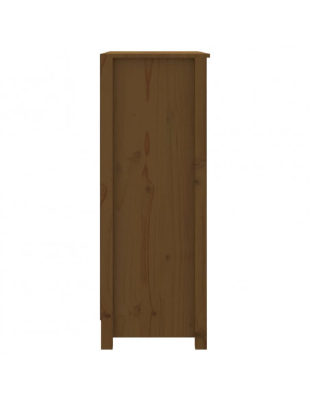 Libreria Marrone Miele 80x35x97 cm in Legno Massello di Pino