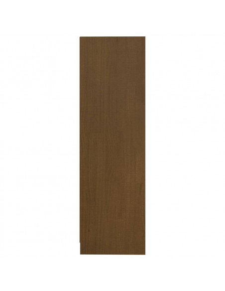 Libreria Miele 70x33x110 cm in Legno Massello di Pino