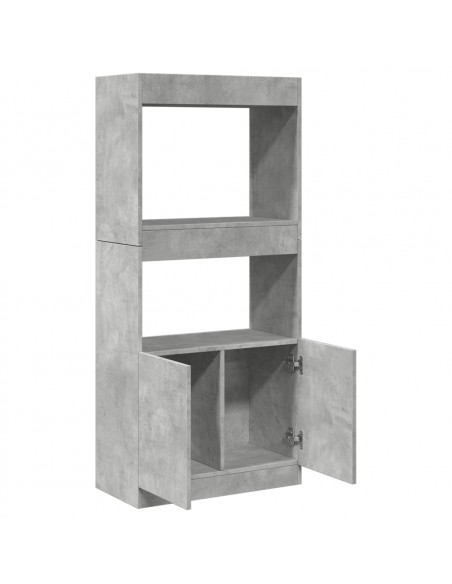 Credenza Grigio Cemento 63x33x140 in Truciolato