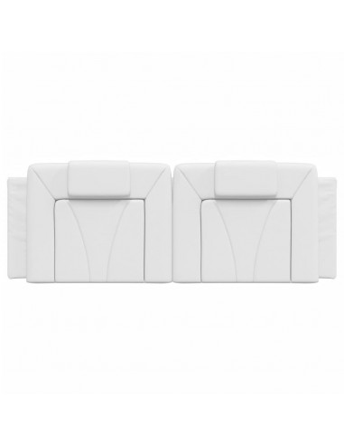 Cuscino Testiera Bianco 140 cm in Similpelle