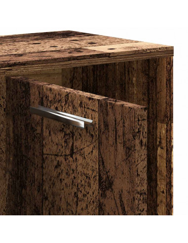 Libreria Legno Antico 90x28x90 cm in Legno Multistrato