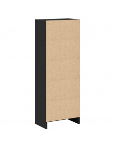 Libreria Nera 40x24x109 cm in Truciolato