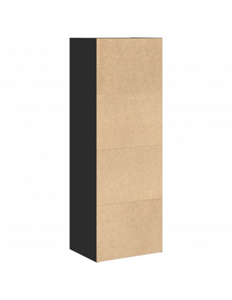 Libreria Nera 40x30x114 cm in Legno Multistrato