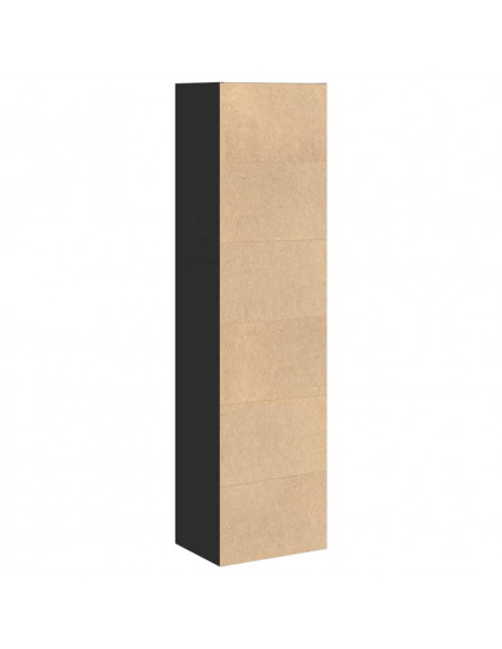 Libreria Nera 40x30x152 cm in Legno Multistrato