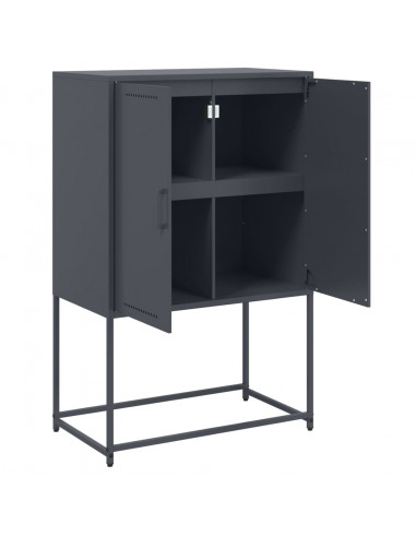 Credenza Antracite 68,5x38,5x107 cm in Acciaio