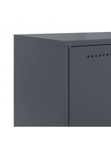 Credenza Antracite 68,5x38,5x107 cm in Acciaio