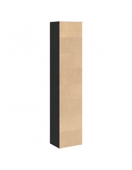 Libreria Nera 40x30x189 cm in Legno Multistrato