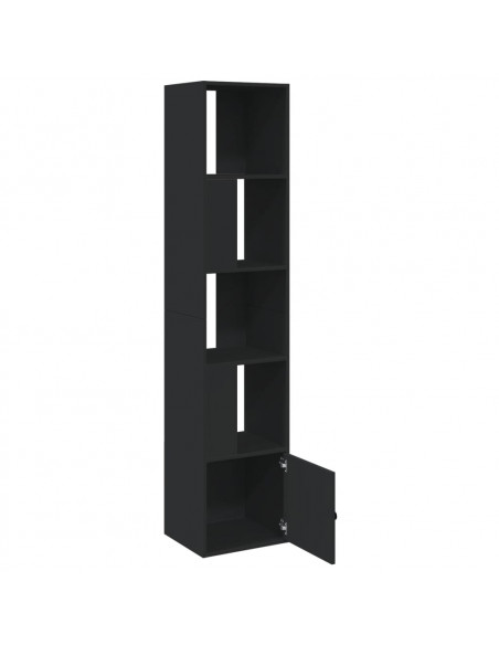 Libreria Nera 40x36x189 cm in Legno Multistrato