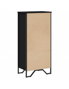 Libreria Nera 50x31x106 cm in Legno Multistrato