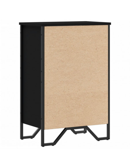 Libreria Nera 50x31x74,5 cm in Legno Multistrato