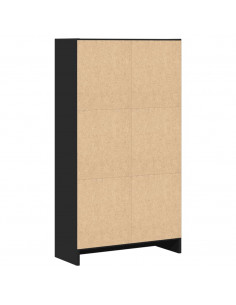 Libreria Nera 60x24x109 cm in Truciolato
