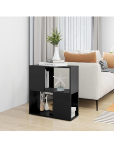 Libreria Nera 60x24x63 cm in Truciolato