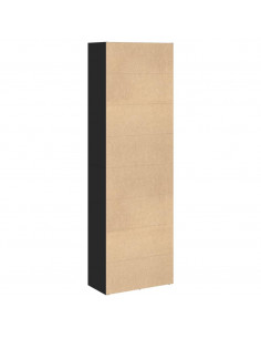 Libreria Nera 60x30x189 cm in Legno Multistrato