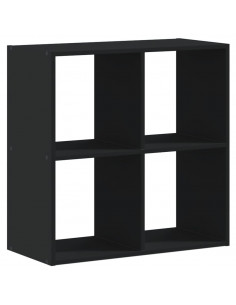 Libreria Nera 68,5x32x68,5 cm in Legno Multistrato