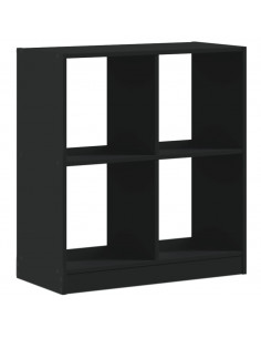 Libreria Nera 68,5x32x75 cm in Legno Multistrato