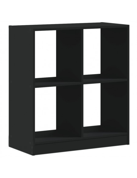 Libreria Nera 68,5x32x75 cm in Legno Multistrato