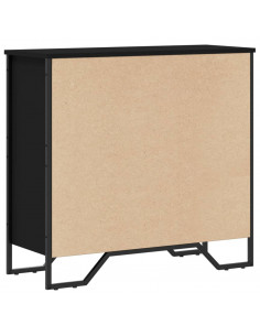 Libreria Nera 80x31x74,5 cm in Legno Multistrato