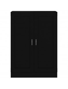 Libreria Nera 82,5x30,5x115 cm in Legno Multistrato